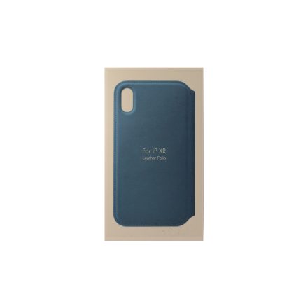 ANT iPhone XR Notesz Bőrtok Kék