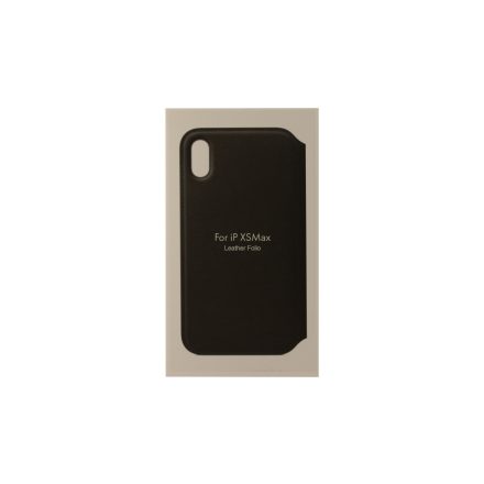 ANT iPhone XS Max Notesz Bőrtok fekete