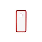 Mágneses abszorpciós telefontok Samsung Galaxy S9 G960 Luxury piros-átlátszó