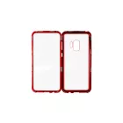 Mágneses abszorpciós telefontok Samsung Galaxy S9 G960 Luxury piros-átlátszó