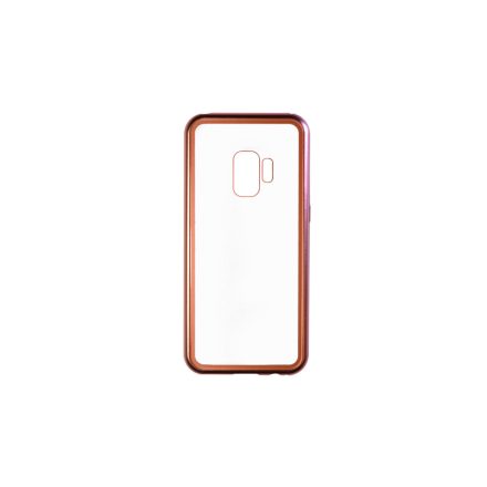Mágneses abszorpciós telefontok Samsung Galaxy S9 G960 Luxury arany-átlátszó