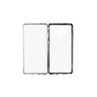 Mágneses abszorpciós átlátszó tok Samsung Galaxy Note 9 N960 Luxury ezüst kerettel