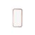 Mágneses abszorpciós átlátszó tok iPhone XS Max Luxury rose gold kerettel