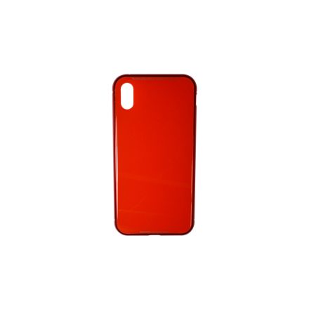 Luxury iPhone XS Max Mágneses Abszorpciós Tok Piros