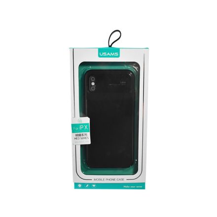 Usams Meo iPhone X/XS Plexi Tok fekete
