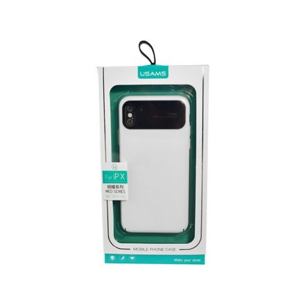 Usams Meo iPhone X/XS Plexi Tok fehér