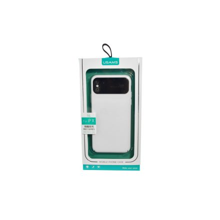 Usams Meo iPhone X/XS Plexi Tok fehér