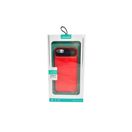 Usams Meo iPhone 7/8/SE2 (2020) / SE3 (2022) Plexi Tok Piros