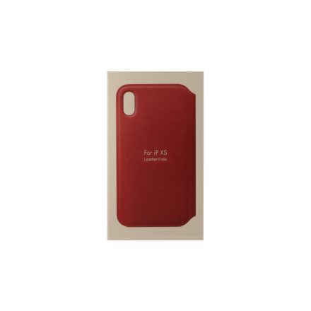 ANT iPhone XS Notesz Bőrtok Pink