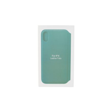 ANT iPhone X Notesz Bőrtok Világoskék