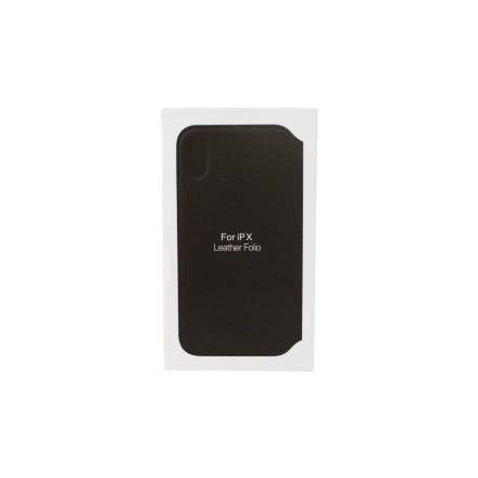 ANT iPhone X Notesz Bőrtok fekete