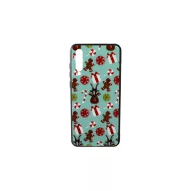   Üveges hátlappal rendelkezó telefontok karácsonyi mintával mézeskalács díszek Huawei P20 Pro