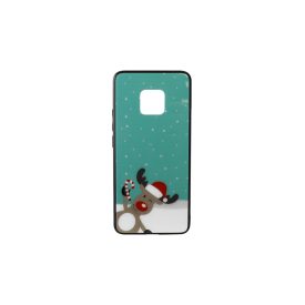  Üveges hátlappal rendelkezó telefontok karácsonyi mintával Rudolf rénszarvas Huawei Mate 20 Pro
