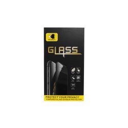   Karc és ütésálló, betekintésgátlós üvegfólia fekete kerettel iPhone X/XS/11 Pro Full Cover Privacy