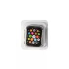 TPU óratok krómhatású külső festéssel Apple Watch 4 44 mm ezüst