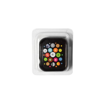 TPU óratok krómhatású külső festéssel Apple Watch 4 40 mm fekete