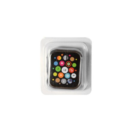 TPU óratok krómhatású külső festéssel Apple Watch 4 40 mm ezüst
