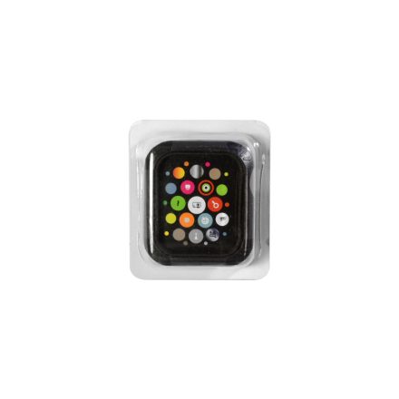 TPU óratok szilikon borítással Apple Watch 4 40 mm fekete