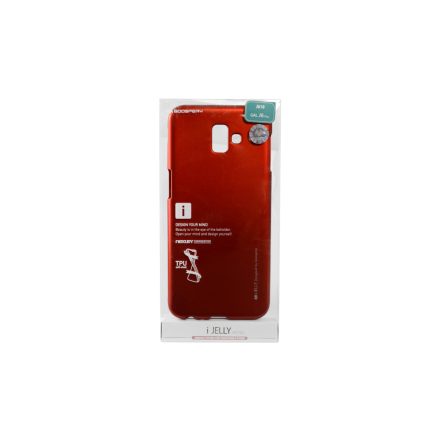 TPU műanyagtok Samsung J6 Plus (2018) J610 Mercury Goosperry I-Jelly piros