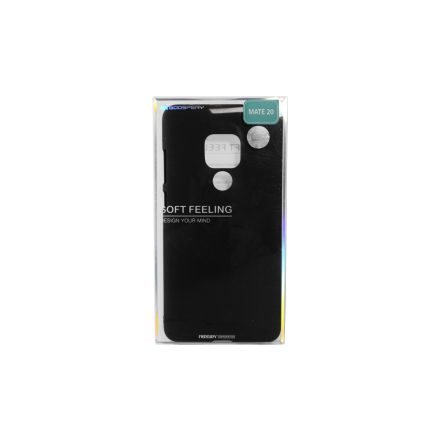 TPU gumis műanyagtok Huawei Mate 20 Mercury Soft Feeling fekete