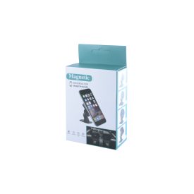 Öntapadós mágneses autós telefontartó fekete (W15-3)