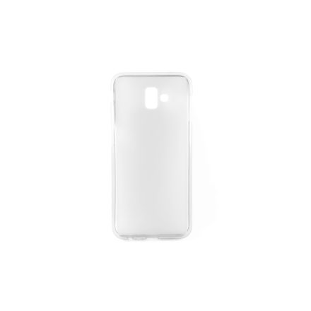 Fényes szélű matt szilikontok Samsung J6 Plus (2018) J610 átlátszó
