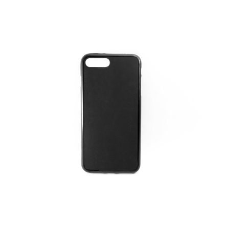 iPhone 7 Plus/8 Plus Fényes Szélű Szilikon Tok fekete