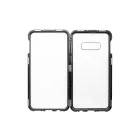 Mágneses abszorpciós telefontok Samsung Galaxy S10E G970F Luxury fekete-átlátszó