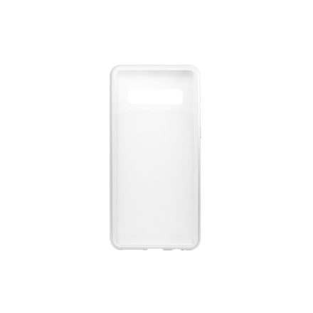 Mágneses abszorpciós átlátszó tok Samsung S10 G973F ezüst kerettel