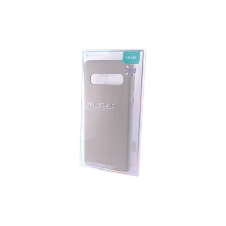 TPU gumis műanyagtok Samsung Galaxy S10 G973F Mercury Soft Feeling szürke