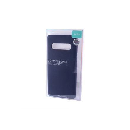 TPU műanyagtok Samsung Galaxy S10 G973F Mercury Soft Feeling sötétkék