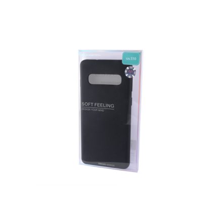 TPU gumis műanyagtok Samsung Galaxy S10 G973F Mercury Soft Feeling fekete