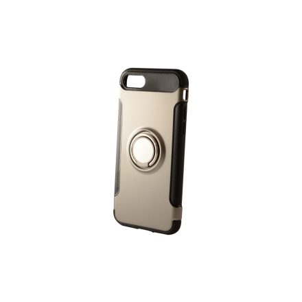 Newer Magnetic + Ring Karbon Szélű iPhone 7/8/SE2 (2020) / SE3 (2022) 4.7 TPU Tok Grafit