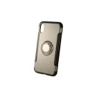 Newer Magnetic + Ring Karbon Szélű iPhone X/XS TPU Tok Grafit