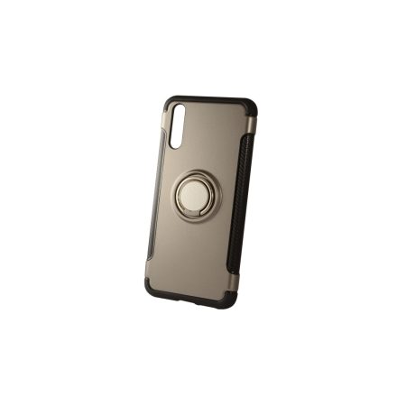 TPU telefontok karbon kerettel Huawei P20 Newer Magnetic + Ring grafit