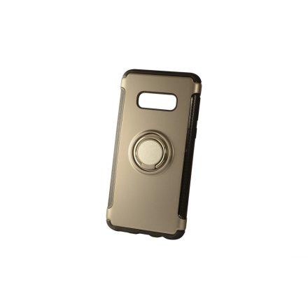 TPU telefontok karbon kerettel Samsung Galaxy S10E G970F Newer Magnetic + Ring grafit