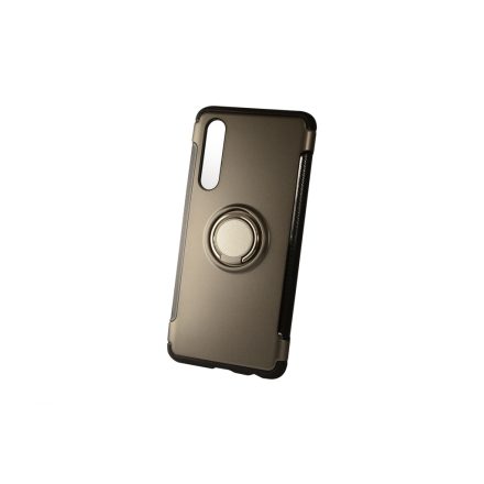 TPU telefontok karbon kerettel Huawei P30 Newer Magnetic + Ring grafit