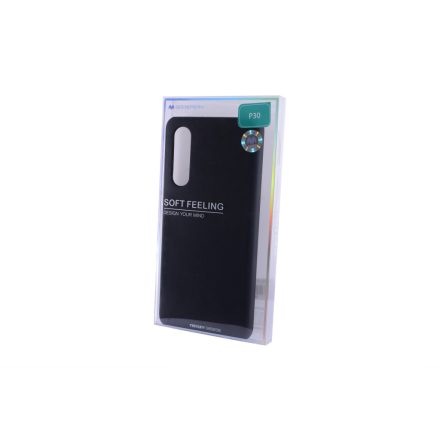 TPU műanyagtok Huawei P30 Mercury Soft Feeling fekete