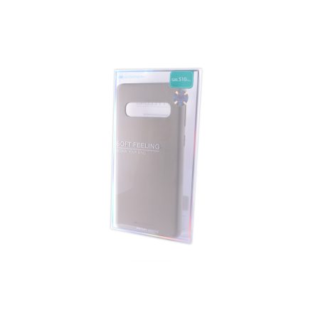 TPU gumis műanyagtok Samsung Galaxy S10 Plus G975F Mercury Soft Feeling szürke