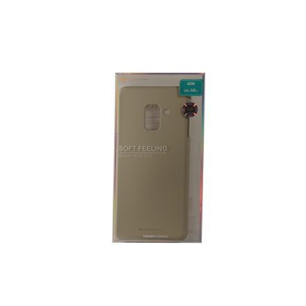 TPU gumis műanyagtok Samsung Galaxy A8 (2018) A530 Mercury Soft Feeling szürke