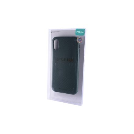 TPU műanyagtok iPhone XS Max Mercury Stylelux sötétzöld