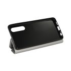 Smart Magnetic oldalra nyíló mágneses tok Huawei P30 ezüst