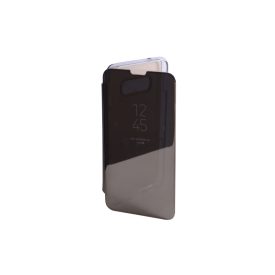   Clear view Samsung Galaxy S10E G970F oldalra nyíló tok arany