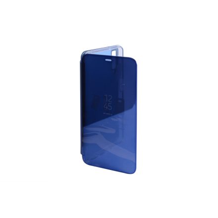 Clear view Samsung Galaxy A7 (2018) A750 oldalra nyíló tok kék