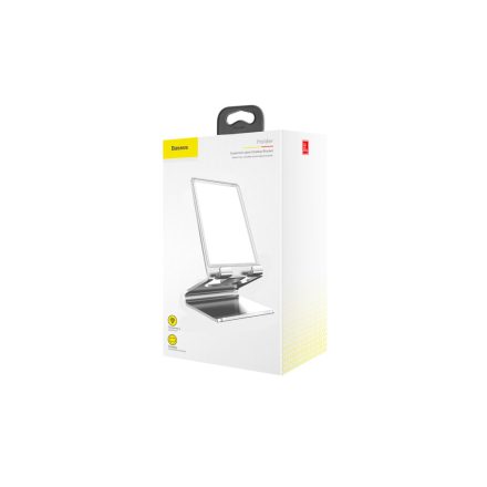 Baseus Suspension Glass Asztali Telefontartó Ezüst