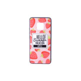   Üveges hátlappal rendelkezó telefontok eper mintával Huawei Mate 20 Pro