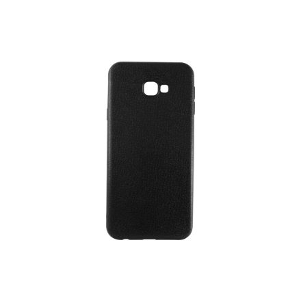 Bőrmintás TPU telefontok Samsung Galaxy J4 Plus (2018) J415 fekete