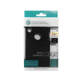   Nillkin Frosted Armor Lyukas iPhone X/XS Plexi Tok (+ átlátszó Védőfólia) fekete