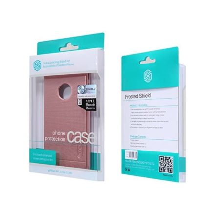 Nillkin Frosted Armor Lyukas iPhone X/XS Plexi Tok (+ átlátszó Védőfólia) Rose Gold