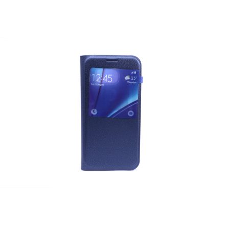 Oldalra nyíló ablakos tok Samsung Galaxy S7 G930 S-View sötétkék